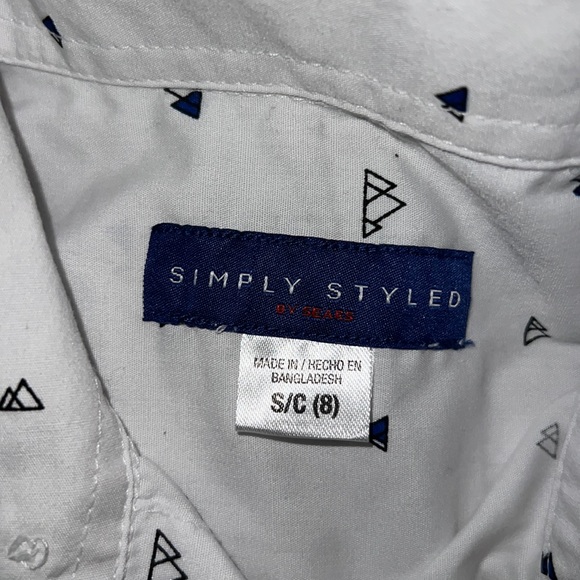 Simply Styled by Sears Kid Boy Youth Button Down Long Sleeve Shirt - Picture 2 of 4